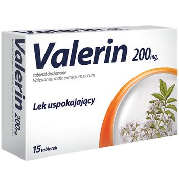 VALERIN 200 mg, 15 tabletek drażowanych