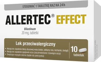 Allertec Effect 20 mg, 10 tabletek