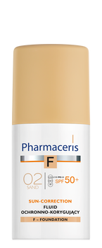 PHARMACERIS F LUID OCHRONNO-KORYGUJĄCY Z NAJWYŻSZĄ OCHRONĄ SPF 50+ 02 Sand