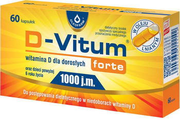 D-VITUM FORTE 1000 j.m. x 60 kapsułek