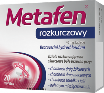 METAFEN rozkurczowy 40 mg x 20 tabletek