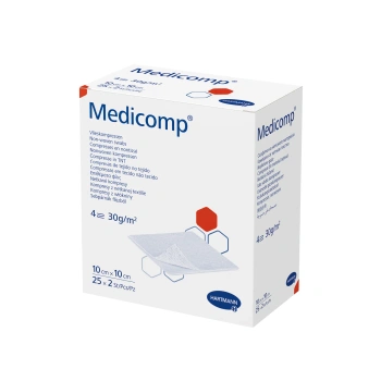Medicomp Kompresy jałowe 10 x 10 cm, 50 sztuk 
