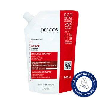 VICHY DERCOS ENERGISANT Szampon wzmacniający Refill - opakowanie uzupełniające, 500ml