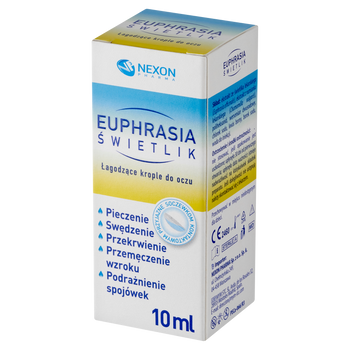 Euphrasia świetlik łagodzące krople do oczu, 10 ml