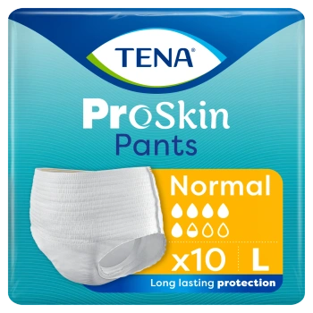Tena Pants ProSkin Normal Rozmiar L (100-135cm) Majtki chłonne, 10 sztuk 