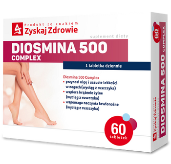 DIOSMINA 500 COMPLEX ZYSKAJ ZDROWIE x 60 tabletek