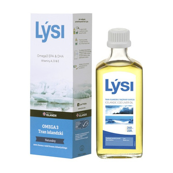 Lysi Tran islandzki naturalny, 240ml