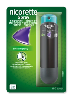 NICORETTE SPRAY 1 mg/dawkę aerozol 13,2 ml