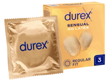 DUREX Sensual No Latex Prezerwatywy, 3 sztuki