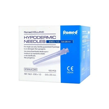 Romed Igła 0,6 x 25 mm, 100 sztuk
