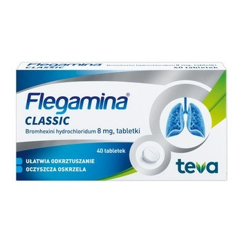 Flegamina Classic 8 mg, 40 tabletek