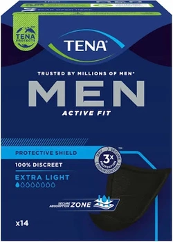 TENA Men Active Fit Extra Light Wkładki męskie, 14 sztuk