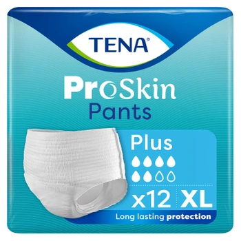 Tena Pants ProSkin Plus Rozmiar XL (120-160cm) Majtki chłonne, 12 sztuk