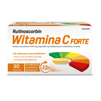 Rutinoscorbin Witamiana C Forte 500 mg, 30 kapsułek