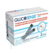 GLUCOSENSE test paskowy x 50 sztuk