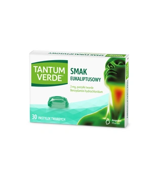 Tantum Verde smak eukaliptusowy, 20 pastylek