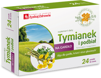 TYMIANEK I PODBIAŁ Zyskaj Zdrowie x 24 tabletki