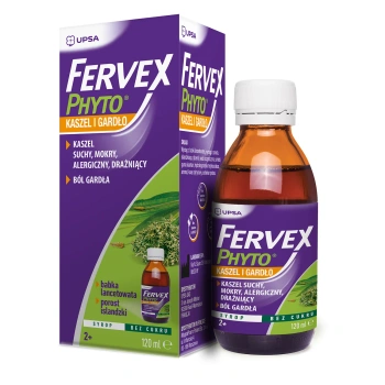 Fervex Phyto Kaszel i Gardło Syrop, 120 ml