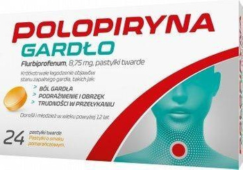 POLOPIRYNA Gardło 8,75mg x 24 pastylki twarde