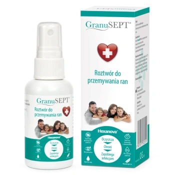 GranuSEPT Roztwór do przemywania ran, spray z atomizerem, 60ml