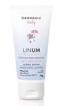 DERMEDIC LINUM EMOLIENT BABY Specjalny krem ochronny, 50ml