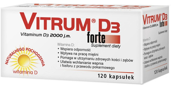 Vitrum D3 Forte 2000 j.m., 120 kapsułek