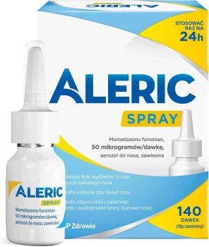 Aleric Spray 50 μg/dawkę Aerozol do nosa, 140 dawek