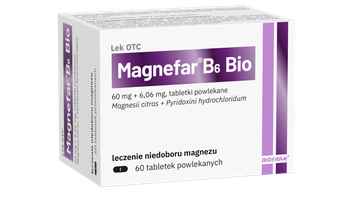 Magnefar B6 Bio tabletki powlekane, 50 sztuk