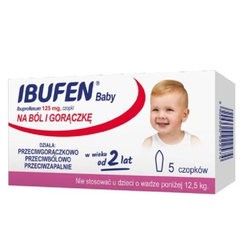 Ibufen Baby 125 mg x 5 czopków