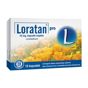 LORATAN PRO 10 mg x 10 kapsułek miękkich
