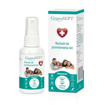 GranuSEPT Roztwór do przemywania ran, spray z atomizerem, 60ml