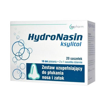 Hydronasin Ksylitol Zestaw uzupełniający, 20 saszetek