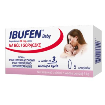 Ibufen Baby 60 mg x 5 czopków