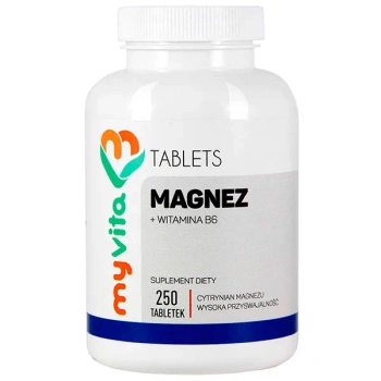 MyVita Magnez + Witamina B6, 250 tabletek