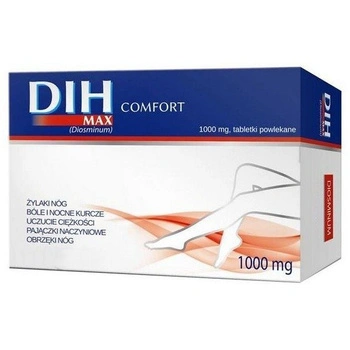 DIH MAX COMFORT 1000 mg 60 tabletek powlekanych