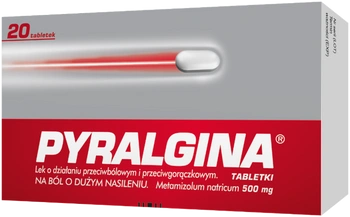PYRALGINA 500 mg  20 tabletek