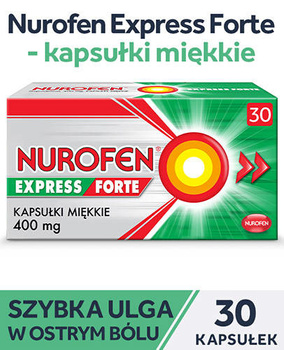 NUROFEN EXPRESS FORTE 400mg, 30 kapsułek