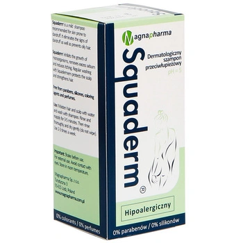Squaderm Dermatologiczny szampon przeciwłupieżowy, 150 ml