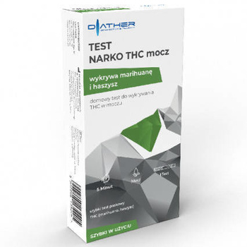 Test NARKO THC z moczu DIATHER, 1 sztuka
