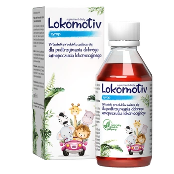 LOKOMOTIV syrop o smaku landrynkowym, 130 ml