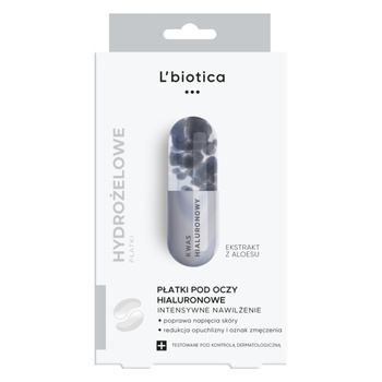 L'BIOTICA Płatki pod oczy nawilżające z kwasem hialuronowym 3x2 sztuki 