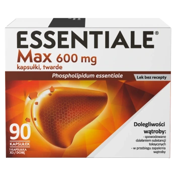 Essentiale Max 600 mg, 90 kapsułek twardych 