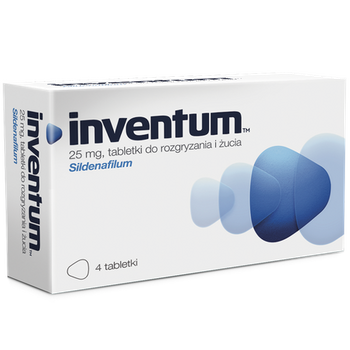 INVENTUM 25 mg x 4 tabletki do rozgryzania i żucia