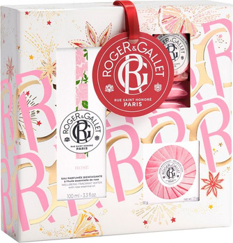 Roger & Gallet Rose Zestaw Woda zapachowa, mydełko i kostki do kąpieli