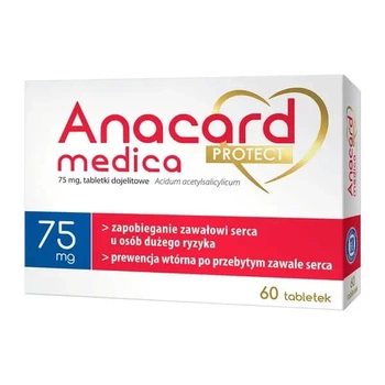 Anacard Protect tabletki dojelitowe 75mg, 60 sztuk