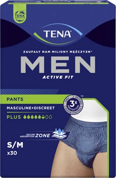 TENA Men Active Fit Pants Plus S/M Bielizna chłonna, 30 sztuk