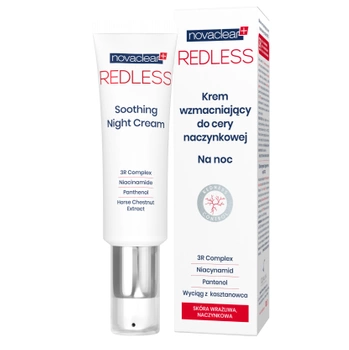 NOVACLEAR REDLESS Krem do cery naczyniowej na noc, 50ml