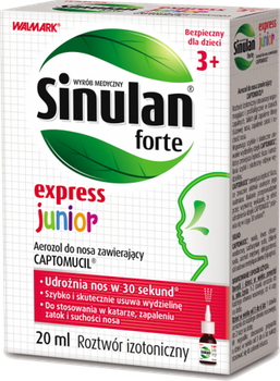 SINULAN EXPRESS FORTE JUNIOR aerozol 20ml