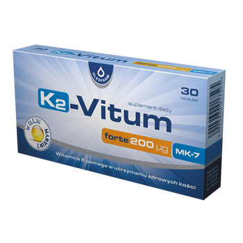 K2-Vitum Forte 200 ug MK-7, 30 kapsułek