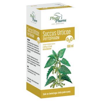 SUCCUS URTICAE PHYTOPHARM płyn doustny 100 ml